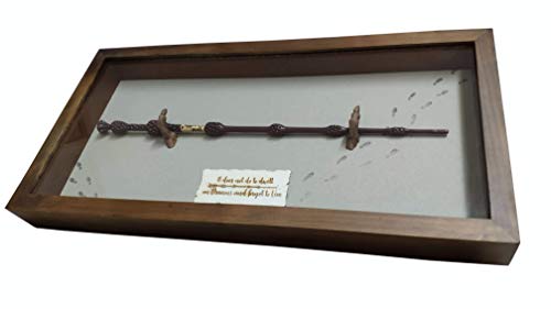 MOLDEARTEBABY UN RECUERDO INOLVIDABLE Espositore per Bacchette magiche e Bacchetta Magica con Anima in Acciaio Inclusa (Sambuco)