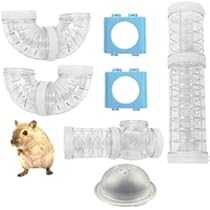 Tunnel Per Criceti Fai Da Te - Set Tubi Trasparenti Espandibili Con Ruota | Gioco Per Animaletti - Foto 8