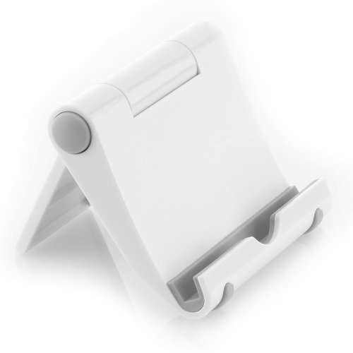 deleyCON Universal Tablet Ständer – Winkel verstellbar für iPad / Galaxy Tab usw – mit & ohne Case nutzbar – Weiß - 7