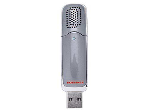 Soehnle 68075-Aromatizador USB portátil, difusor de Aroma, Acero Inoxidable, Gris, 1x9.5x2.2999999999999998 cm