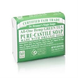 (Pack of 6) Dr Bronner - Org Green Tea Soap Bar 140 g
