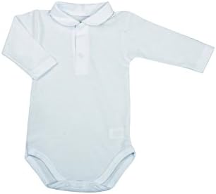 BabyVip - Bodysuit Baby Long Sleeve Polo Piquet Not Stretch - 12-18months