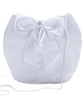Princess Taufkleid Brautbeutel aus Satin in Weiß und Ivory