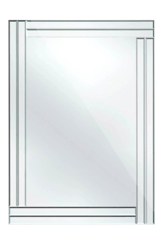 Premier Housewares Bevelled Edge Wall Mirror, 70 x 50 cm
