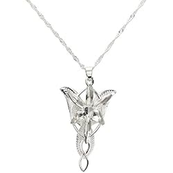 SODIAL(R) Mini Colgante Estrella de la Tarde colgante de Plata