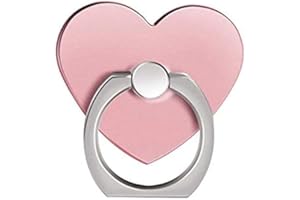 MuStone Soporte para anillo de teléfono móvil, soporte para anillo de teléfono celular, soporte de anillo de teléfono en forma de corazón