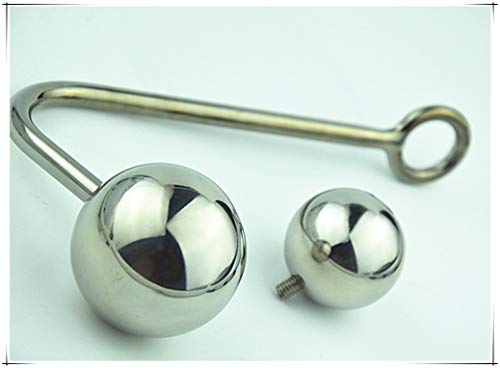 Preisvergleich Produktbild BONDAGE Edelstahl Solid Metallhaken mit 2 austauschbaren Perle