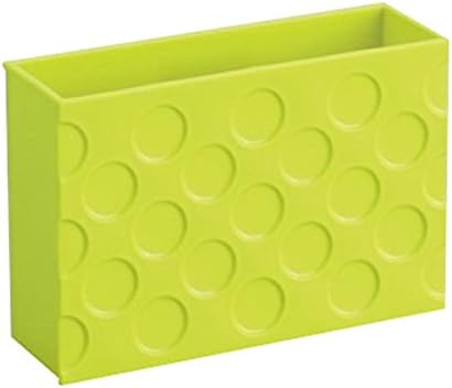 Kitchen Plastic Refrigerator Strong Magnet Organizer Basket Box Container Magnets Holder for Whiteboard Recipe Note Stationery Utensil Storage Rack Multipurpose Tableware for Office Kitchen Kids Room [Green]