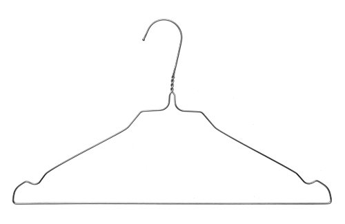 Kleiderbügel aus Metall Draht – 100 Stück – verzinkt – Blusen und Hemden neu - 6
