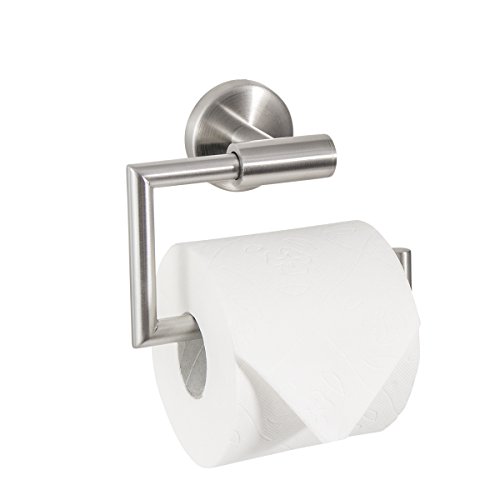 Preisvergleich Produktbild Badserie FIRENZE - Toilettenpapierhalter, WC-Rollenhalter, Klopapierhalter / robuster Edelstahl matt / zur Wandmontage inklusive Schrauben / auch zum Kleben geeignet - separat erhältlich