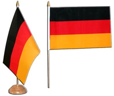 Tischflagge Tischfahne Deutschland - 15 x 22 cm Tischflagge Tischfahne Deutschland - 15 x 22 cm