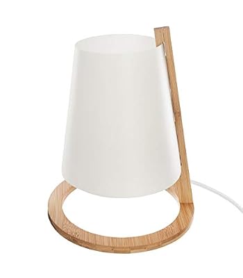 Atmosphera - Lampe Bambou + Abat-Jour Plastique h26