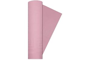 DREAM' S PARTY Tovaglia Rotolo Rosa - in CARTA DAMASCATA - 5x1,20 mt - monouso - abbobbo decoro tavola per feste e party