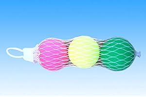 APEL PLASTIK S.R.L. Apel Plastik APE1105 Palline per Racchettoni, 3 Pezzi, Unisex – Adulto, Multicolore, Taglia Unica