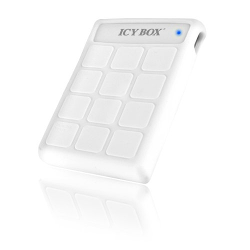 Icy Box IB-AC6032-U3 2,5" (6,35 cm) SATA zu USB 3.0 Adapter mit Schutzhülle aus Silikon für HDD/SSD (bis 15 mm Bauhöhe) weiß
