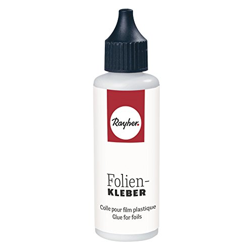 Rayher 3338400 Folienkleber, transparent, Flasche 51g