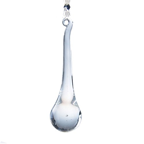 H&D Hyaline&Dora H&D Teardrop Crystal pendant accessories. pack of 5 &10 (20 * 80MM 10cs, clear)