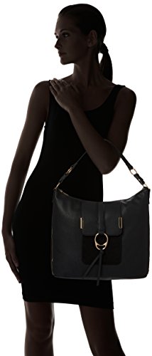 New Look Women's Ali Hobo Top-Handle Bag Black (Black)