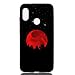 Produktbild Everainy Xiaomi Redmi 6 Pro/Xiaomi Mi A2 Lite Hülle Silikon Bumper Gummi Neu Cover Hüllen Kompatibel für Xiaomi Mi A2 Lite Handyhülle Stoßfest TPU Stoßstange Schwarz Schutzhülle (Rot Mond)