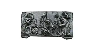 Salvus App Solutions Polyresin Antique Holy Hand Crafted Nativity Set Landscape Lord Decorative Spiritual Ideal Gift for Christmas & Home/Car/Office Decor {6inch}