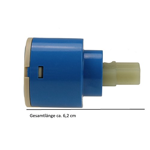 2er-Set Keramik-Kartusche 40 mm Ersatzkartusche Ersatzpatrone Ersatz Kartusche für Armaturen Einhebelmischer Wasserhahn. Ersatz-Kartuschen im Sparset - 4