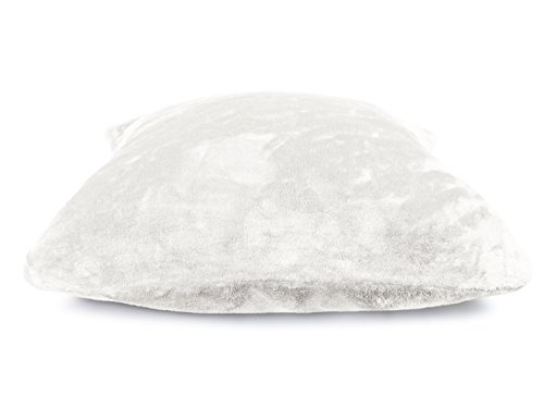 Cashmerefeeling-Superior-Kissenhülle – 14 exklusive Farben – 1 Komfortgröße – traumhaft kuschelwarm & -weich, 50 x 50 cm, weiß - 3