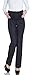 Happy Mama Women's Maternity Smart Tailored Work Office Over-bump Trousers. 246p (Anthracite Black, 18)