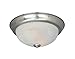 Produktbild Designers Fountain ES1257S-SP-AL Lunar ES Collection 1-Light Energy Star Rated CFL Flush Mount, Satin Platinum Finish with Alabaster Glass by Designers Fountain