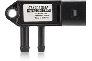 ‎KEENSO DPF-Drucksensor, DPF-Differenzdrucksensor 3-poliger Stecker 076906051A Ersatz für A3 S4 S6 Partikelfilter