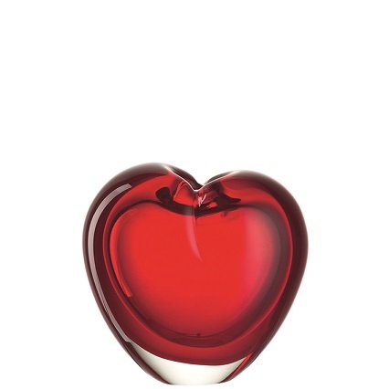 Leonardo - Vase, Herzvase - Valentinstag, Mutttertag - Cuore - Glas - Rot