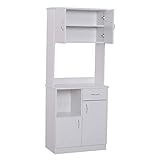 ✅ESTANTE AJUSTABLE: El gabinete superior de doble puerta proporciona estantes ajustables o removibles que le permiten crear su espacio de almacenamiento ideal o el organizador de la cocina.