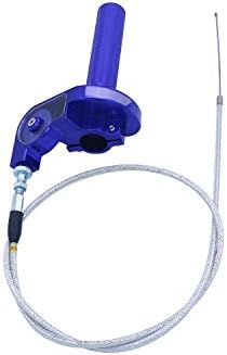 Blue CNC Twister Throttle Assembly plus Cable For Demon X WPB Orion M2R Explorer Braaap Atomic Pitpro Pitster Pro Motocross Enduro