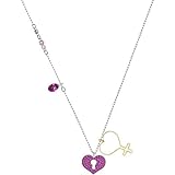 ANLW Frau Halskette Herz Pendant Crystal Clavicle Kette Schmuck Jubiläum Geburtstagsgeschenk für sie, Elegant Geschenkbox, Allergen-frei