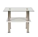 Produktbild ts-ideen Design Wohnzimmer Glastisch Couchtisch Beistelltisch Kaffeetisch 6 mm Glas 55 x 45 cm