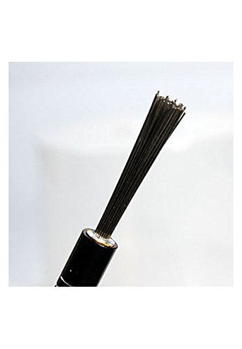 Black Leaf Stahlpinsel mit Spitze für Pfeifensiebe – Reinigungstool für Bongs – PatchouliWorld (Skull) - 4