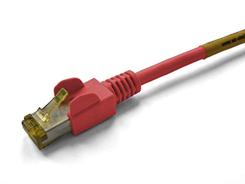 WIR Patchkabel S/FTP Cat.6A (Kabel Cat.7A - 1200MHz) (80m, rot)