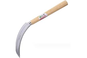 FINPAN Gartenarbeit Japanische Edelstahl Halbmondförmige Sichel 160mm No.2211