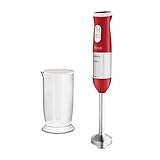 Función turbo Ufesa BP4560 Optima-Batidora de Mano, 800W, 20 Velocidades Y Función Turbo, 4 Cuchillas Alta eficiencia, Libre BPA, 800 W, Rojo/blanco