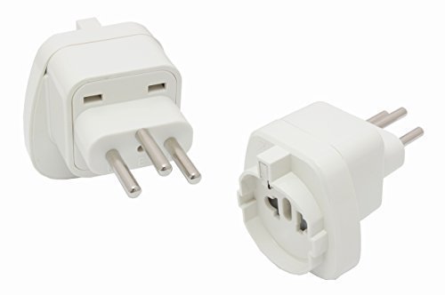 Adattatore per spina per la Svizzera tipo J da viaggio con contatto di protezione