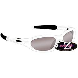 Rayzor professionnel léger UV400 argent Sport Wrap Tir à l'arc Lunettes de soleil, avec une fumée miroir anti-éblouissement objectif