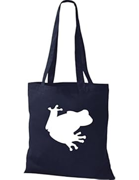 Krokodil Stoffbeutel Frosch Unke Kröte Baumwolltasche, Beutel, Shopper Umhängetasche viele Farben