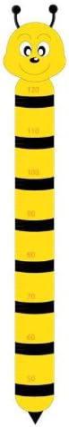 Supertogether Bee Childrens Growth Height Chart - Fun Illustrated Cartoon Character Kids Bedroom Wall Decal Sticker with CM measurements for Boys &amp; Girls between 50-120cm tall
