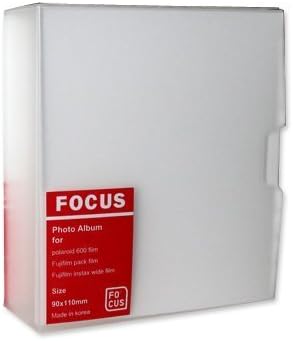 Justoshop Wide Instax Camera Films Mini Photo Book Album for Fuji Instax Wide 210,Wide 300,Polaroid 600, Polaroid PX70, Polaroid PX 680, Polaroid PX 600, Polaroid PX100,FP100C,FP 3000B Films - Focus