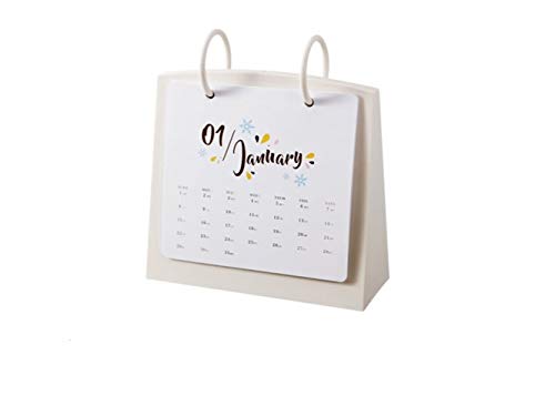 Download Fournitures de bureau Cadre photo double bureau Cr bricolage bureau calendrier Flip Stand table bureau à domicile calendrier bureau calendrier (couleur aléatoire)