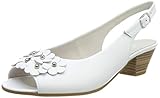  Gabor Shoes Damen Comfort Basic Riemchensandalen, Weiss 50, 36 EU