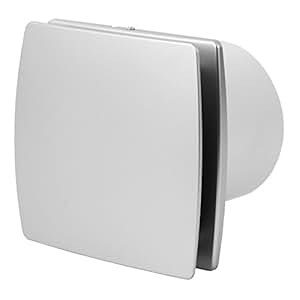 Bad-Lüfter mit Feuchtesensor und Timer , Ventilator, Leise 100 mm, INOX