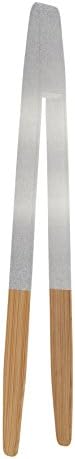 Pebbly Toast Tongs Metallic Grey