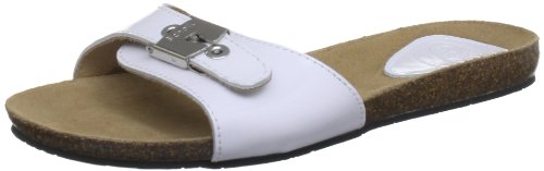 Scholl Women's New Bahama 1.2 Patent White Slides Sandal F250671065380 5 UK, 38 EU