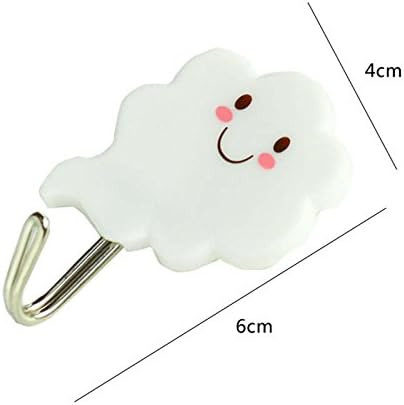 Cloud Towel Umbrella Coat Clothes Hangers Self Adhesive Sticky Stick On Hooks For Kitchen Bathroom