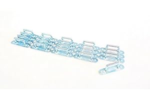 MIEDERHOFF 20 x Riemenkrampe 66x15x16 mm, LKW Plane Anhängerplane Schlitzöse Bügelkrampe